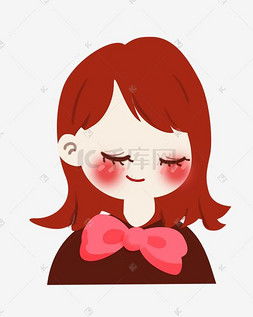  脸红的女孩图片脸红的女孩图片素材免费下载千库网