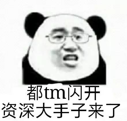  都tm闪开,资深大手子来了