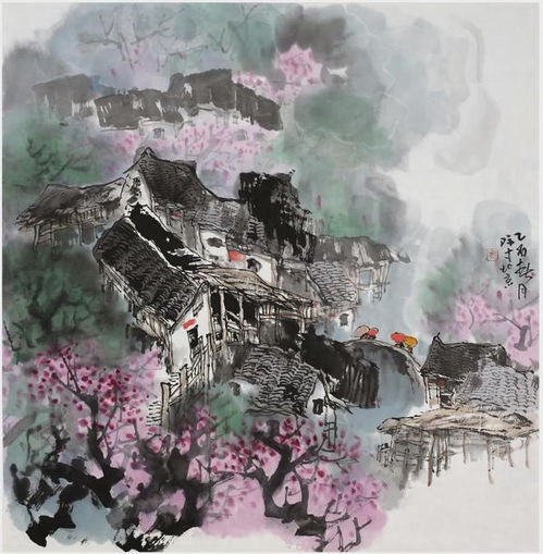  读张际才的山水画融南北风格,展空灵意蕴