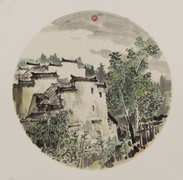  李世锦山水画作品构图饱满,用墨深沉,给人意犹未尽的画面效果