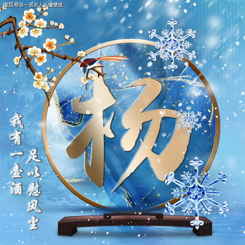  一年终章,至此轮回,24张大寒姓氏头像,愿你心有暖阳,笑迎春光