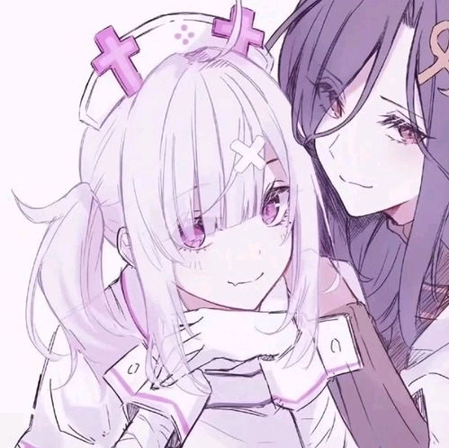  酷酷的闺蜜头像御姐百合情头团头
