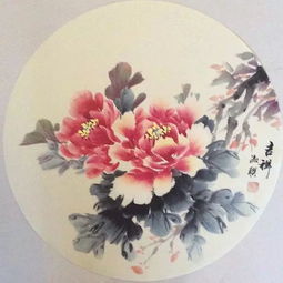  国画写意牡丹画家位淑联浓淡相宜独树一帜