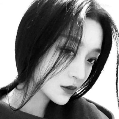 高冷霸气黑白头像女生,我望眼欲穿看到你的拽范