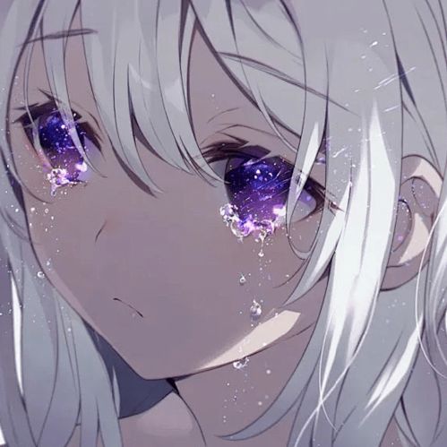  哭泣动漫女生头像