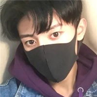  男生头像口罩真人帅气口罩挡脸的男生头像