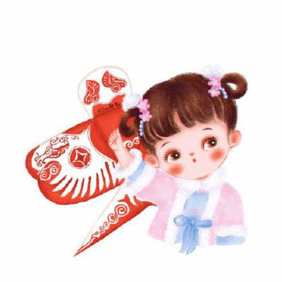  中国风头像卡通人物图片中国风可爱微信头像