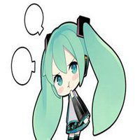  初音未来表情包带字的微信头像图片大全