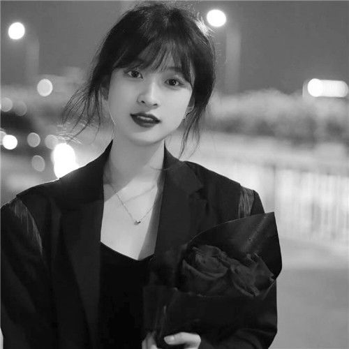  唯美女生黑白头像图片,不可错过的神秘魅力