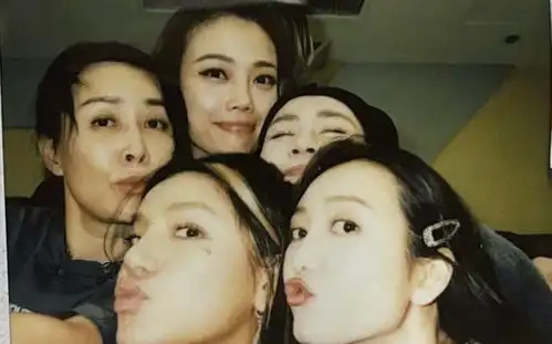  王鸥晒出小组合照,姐姐们嘟嘴自拍,那英的表情像是被迫营业