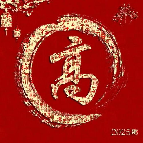  新年红色百福姓氏头像第12期