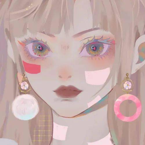  藏匿星空的温柔动漫女生头像