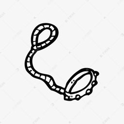  手绘黑色牵引绳素材图片免费下载高清png千库网图片编号9325430