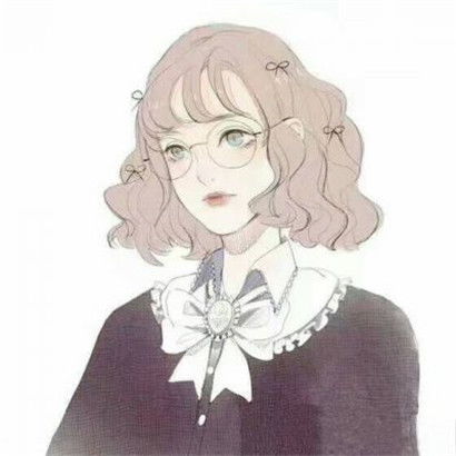  二次元呆萌卡通头像,全部是手绘系的女孩子