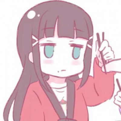  粉色系卡通姐妹头像可爱卖萌一对