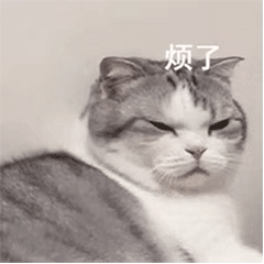  表情包可爱猫猫逐渐暴躁的动图表情