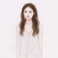  唯美彩铅画风美女头像插画微信头像图片大全