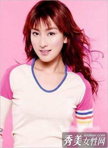  甜美女演员马谡6可爱发型超级温柔