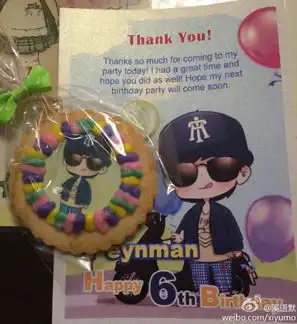 爸爸去哪儿费曼生日吴镇宇晒图表情搞怪合不上拍组图