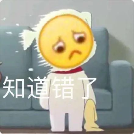好笑表情包道歉
