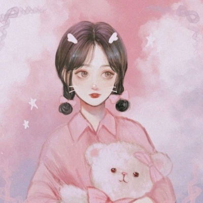  手绘女头像