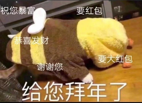 拜年表情包简笔画压岁钱