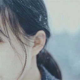  侧脸女头清新