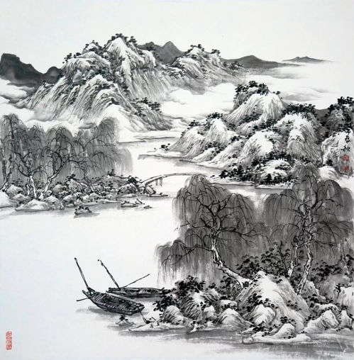  仿古山水册,美醉了