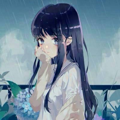 女头手拿枫叶头像唯美