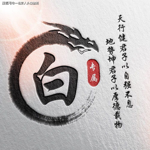  24张中国风水墨版微信姓氏头像,简约大气,有你的姓氏吗