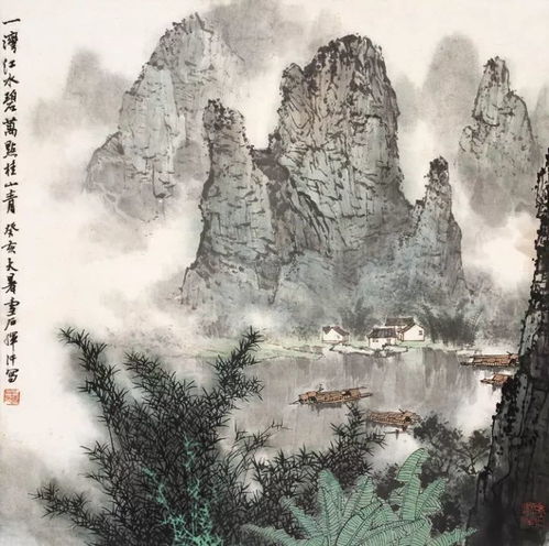 山水画头像微信头像湖社