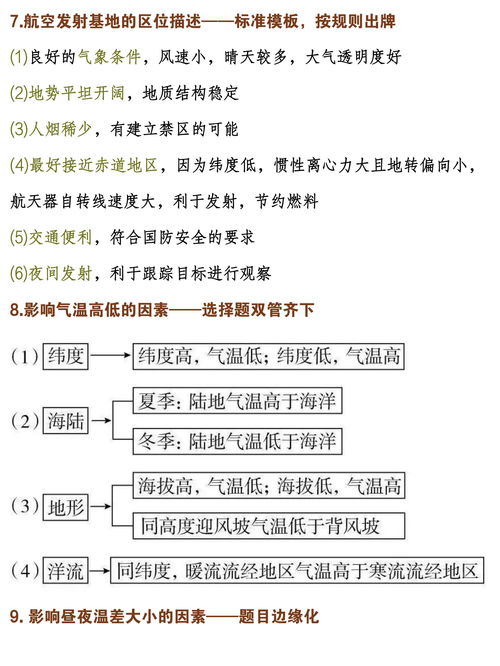  好用到哭高考地理必备38个答题模板个个秒杀难题