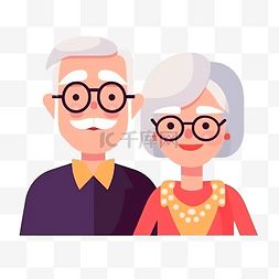  卡通老人人物头像图片卡通老人人物头像图片素材免费下载千库网
