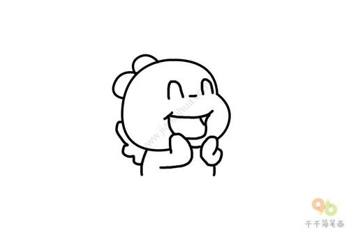 开心表情包简笔画