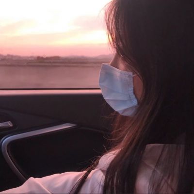 单眼皮口罩头像女生专用