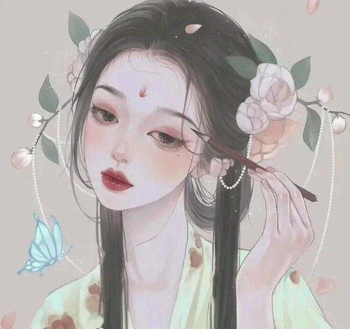  古风头像羁鸟念旧林,池鱼思故渊