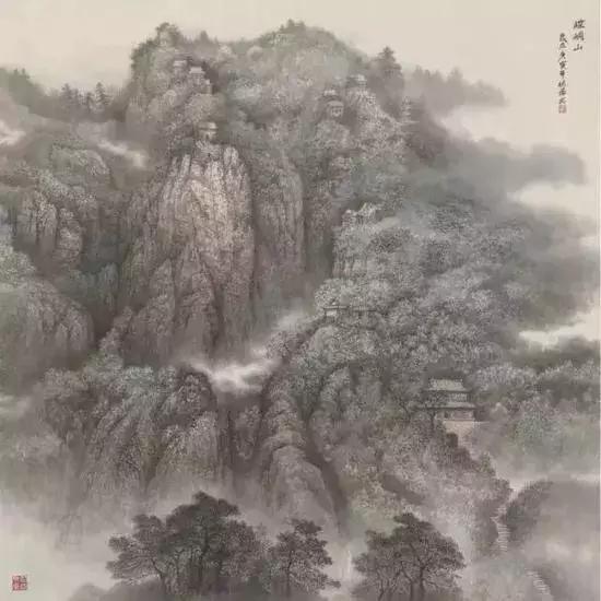  诗意境界风采妙然谈李德福先生的青绿山水作品