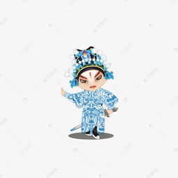  蓝色国风卡通装饰素材图片免费下载高清卡通手绘png千库网图片编号7525679