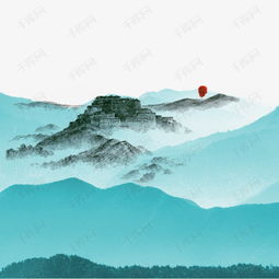  手绘群山上的万里长城素材图片免费下载高清psd千库网图片编号9061045