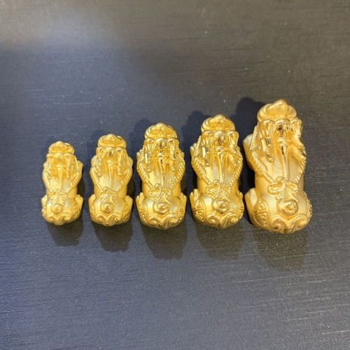  正品黄金貔貅转运珠3d硬金999足金招财纳福貔貅纯金貔貅男女款