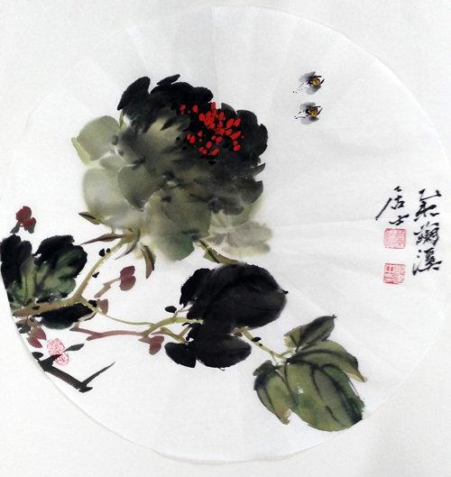  当代国画艺术家邱建中作品欣赏