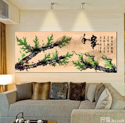  沙发背景墙挂画风水选画的主要类别
