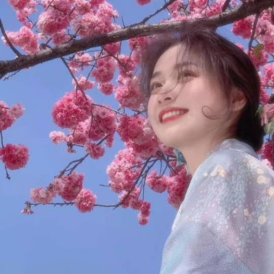  仙气樱花闺蜜头像真人图片,闺蜜头像仙气可爱
