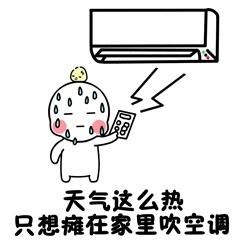  吐槽天气炎热到重影系列表情包