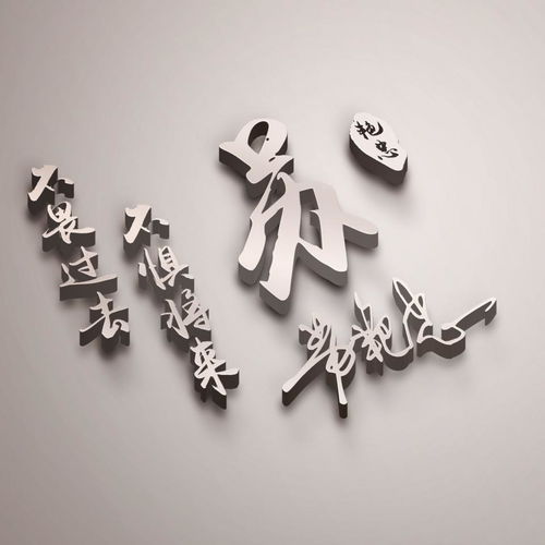  微信头像姓氏头像,精品3d立体商务连笔签名头像,有你的名字