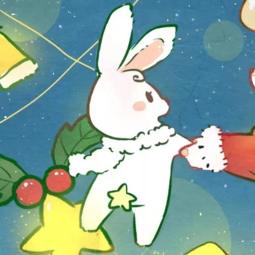  杂图冬日的雪花圣诞树和我们