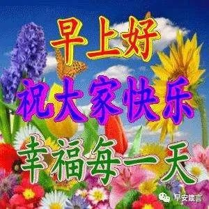  早上好图片表情包,最新早安问候祝福语阳光语录
