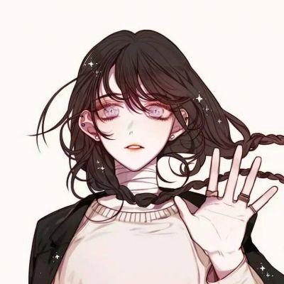  情头动漫一男一女高冷