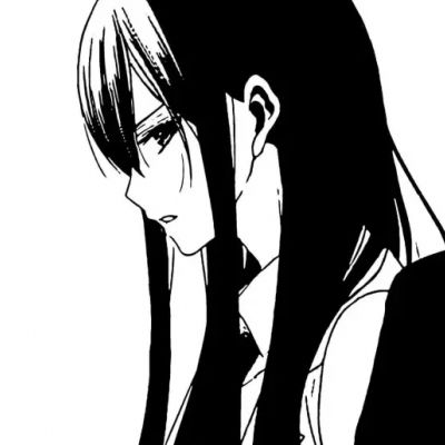  黑白手绘漫画女头,超好看的黑白漫画头像女
