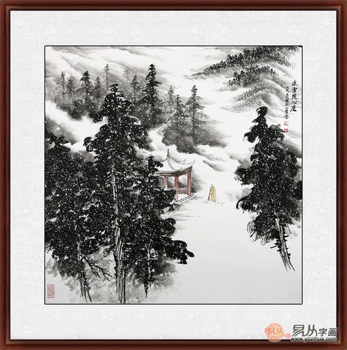 寓意好的山水画微信头像